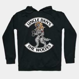 Cursive Blonde She Wolf Hoodie